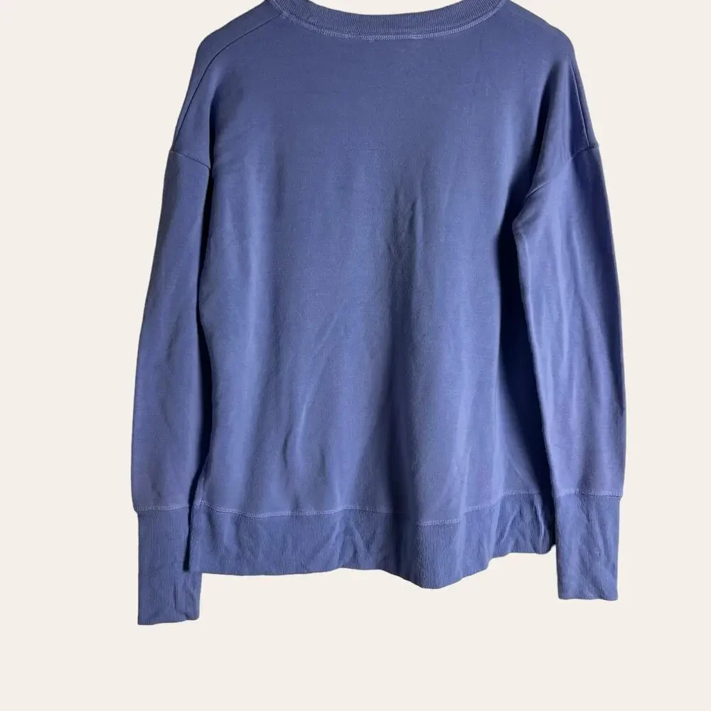 Athleta Periwinkle Blue Coaster Luxe Sweatshirt Size S